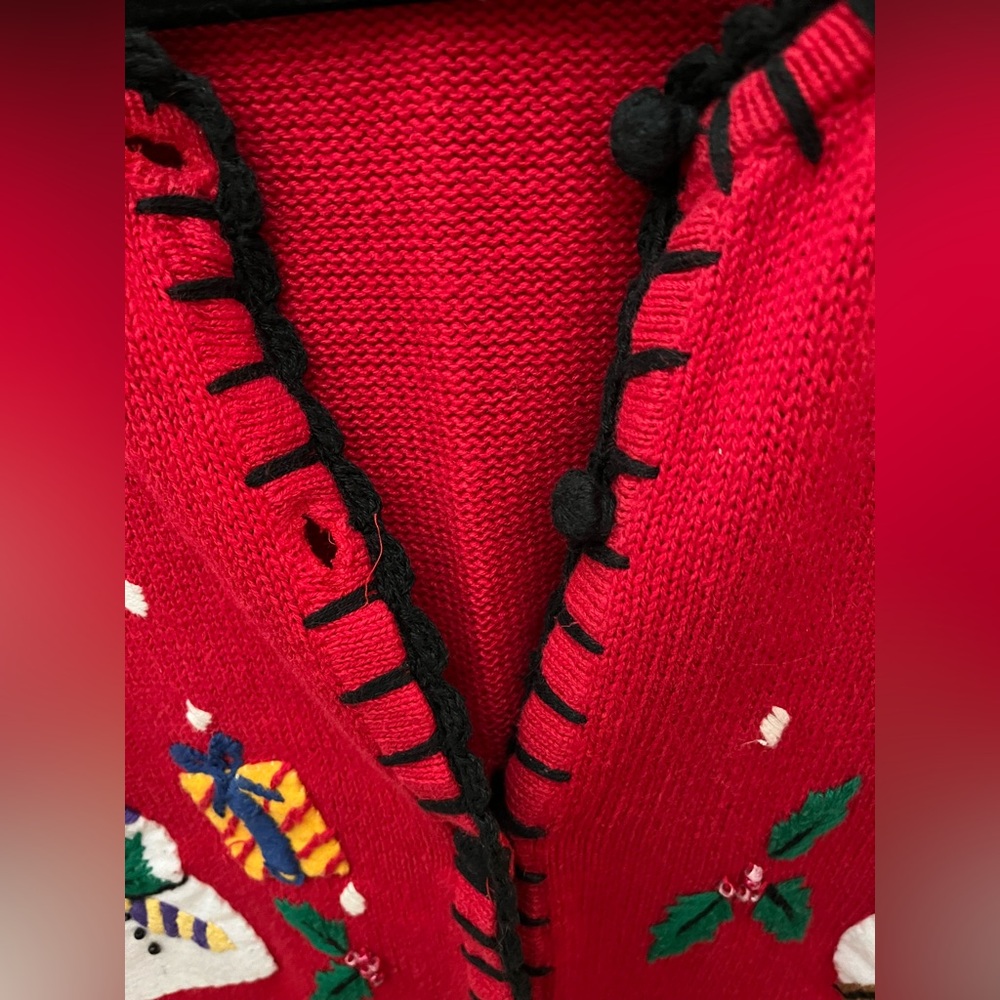 Vintage REALLY UGLY Christmas Sweater, Size XL - Picture 4 of 9